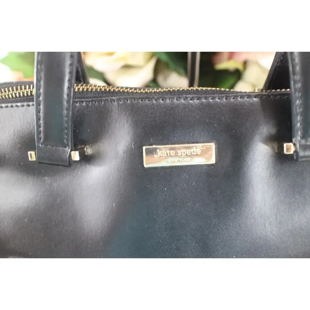 Kate Spade Parliament Square Exotic Savannah Satchel IN BLACK PURSE (p3000